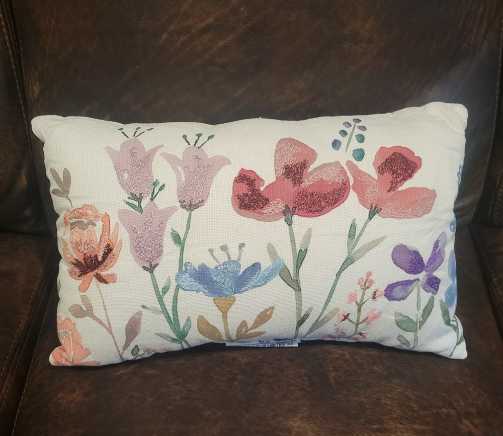 Threshold Throw Pillow 12x18 Accent Decorative Pillow Used